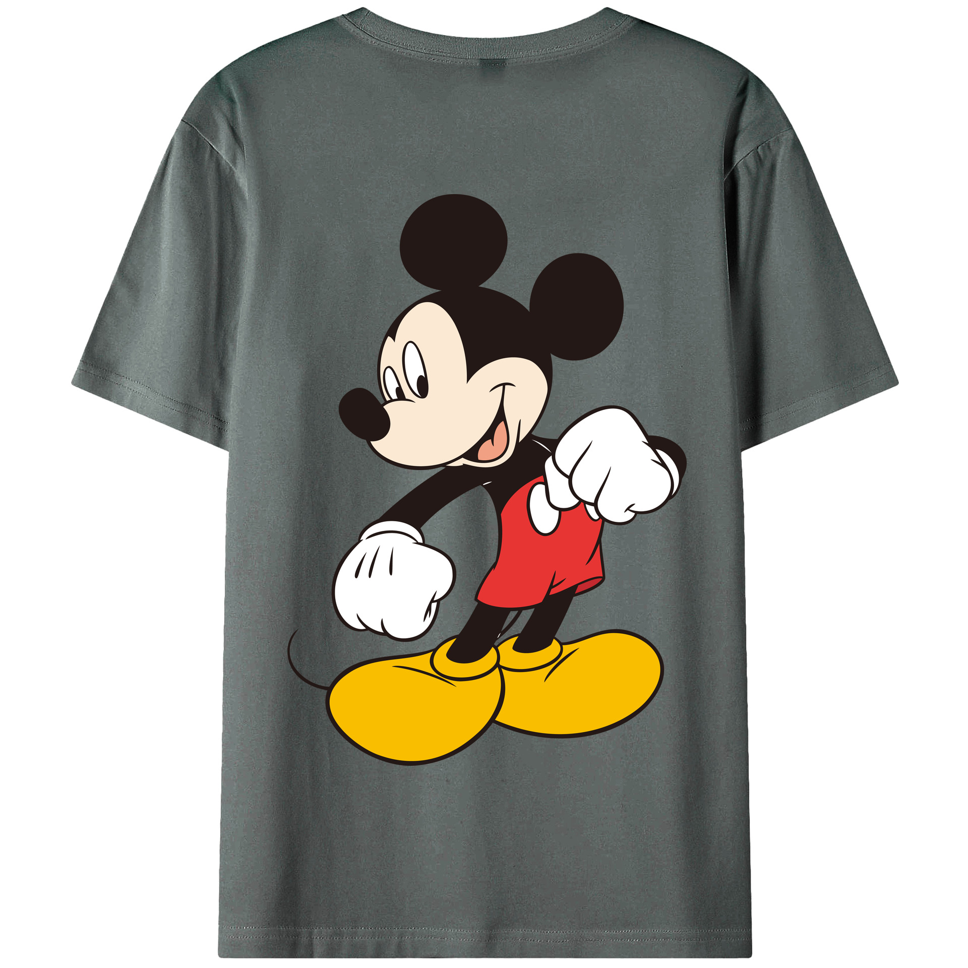 （画像用） ミッキーマウス Mickey Mouse 綿100％半袖Tシャツ（背面プリント）
